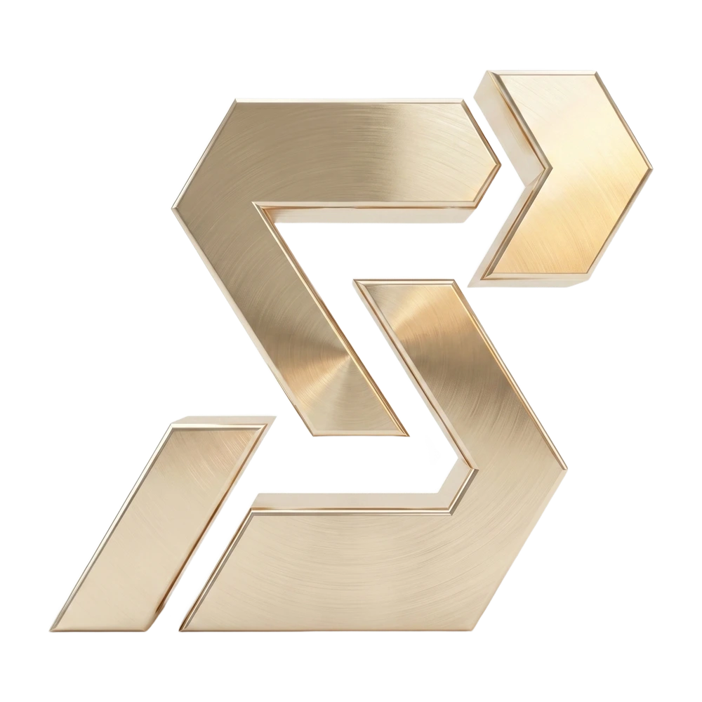 Selenova Logo als goldenes 3D-Objekt